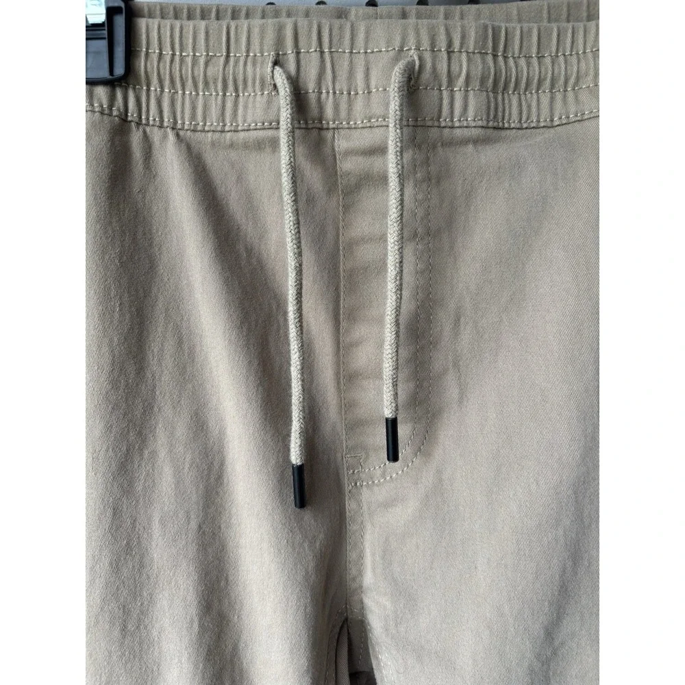 Silver Jeans Men's LG Beige Jogger‎ Pull On Chino Pants Cargo Pocket Casual